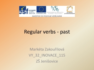 Regular verbs - past