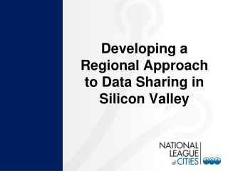 Developing a Regional Approach to Data Sharing in Silicon Valley