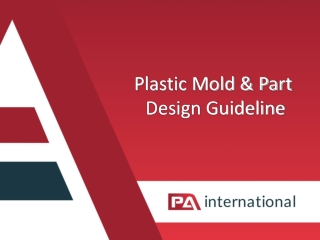 Plastic Mold & Part  Design Guideline