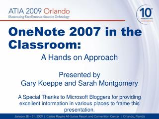 OneNote 2007 in the Classroom: