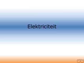 Elektriciteit