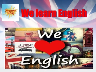 We learn English