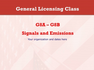 General Licensing Class