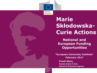 Marie Skłodowska-Curie Actions