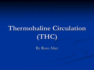 Thermohaline Circulation (THC)