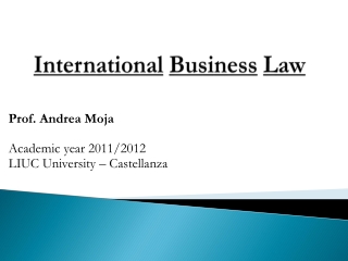 International Business Law