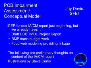 PCB Impairment Assessment/ Conceptual Model