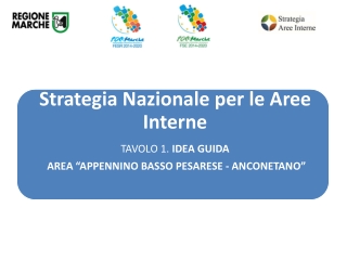 Strategia Nazionale per le Aree Interne TAVOLO 1.  IDEA GUIDA