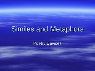 Similes and Metaphors