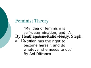 Feminist Theory