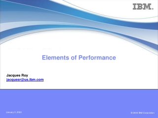 Elements of Performance