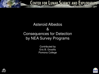Asteroid Albedos &amp; Consequences for Detection by NEA Survey Programs Contributed by