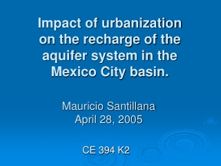 Mauricio Santillana  April 28, 2005