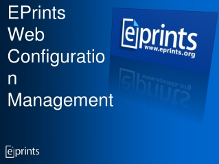 EPrints Web Configuration Management