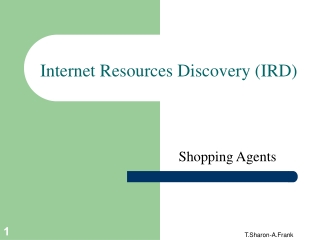 Internet Resources Discovery (IRD)