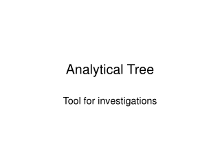 Analytical Tree