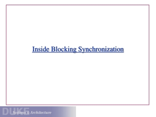 Inside Blocking Synchronization