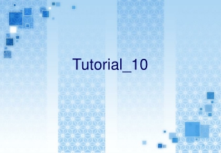 Tutorial_10