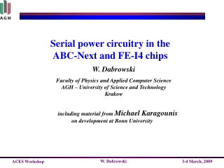 Serial power circuitry in the ABC-Next and FE-I4  chips