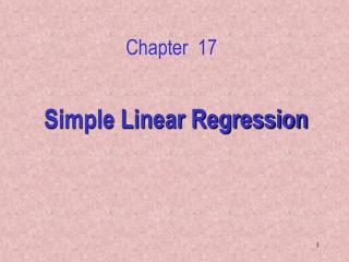 Simple Linear Regression