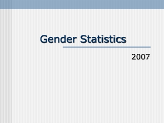 Gender Statistics