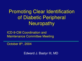 ICD-9-CM Coordination and  Maintenance Committee Meeting October 8 th , 2004