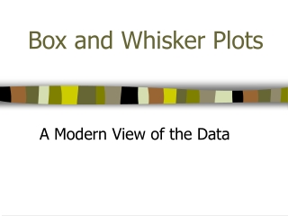 Box and Whisker Plots