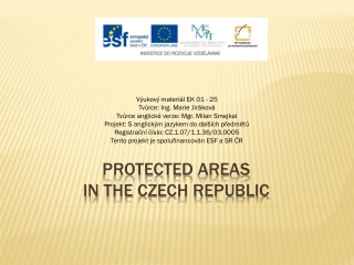 Protected areas in  the  Czech Republic