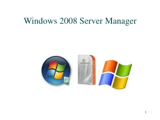 Windows 2008 Server Manager