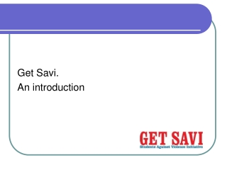 Get Savi.  An introduction