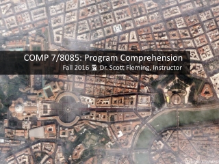 COMP 7/8085: Program Comprehension