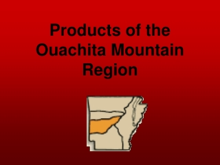 Products of the Ouachita Mountain Region