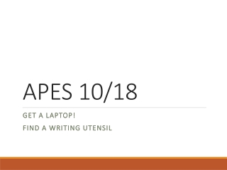 APES 10/18