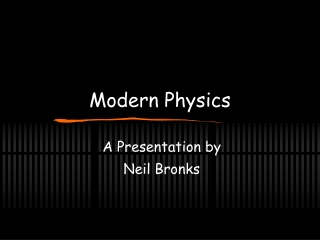 Modern Physics