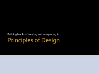 Principles of Design