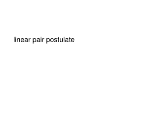 linear pair postulate