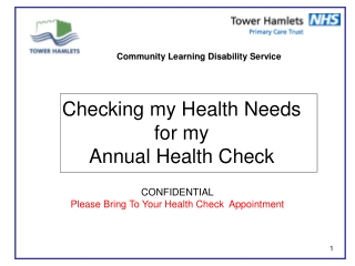 Checking my Health Needs  for my  Annual Health Check