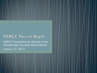 PARCC Parent Night