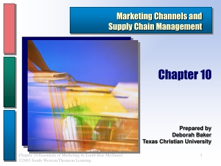 Marketing Channels and Supply Chain Management