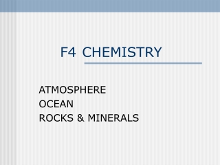 F4	CHEMISTRY