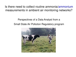 Ammonium is Assumed, Not Measured. So what could possibly go wrong?