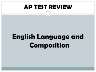 English Language and Composition