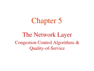 The Network Layer Congestion Control Algorithms &amp;  Quality-of-Service