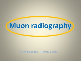 Muon radiography