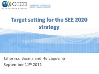 Target setting for the SEE 2020 strategy