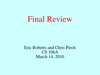 Final Review