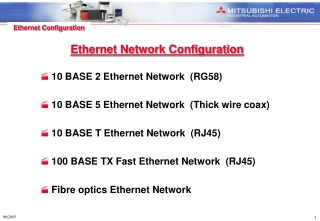 Ethernet Network Configuration