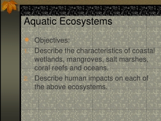 Aquatic Ecosystems