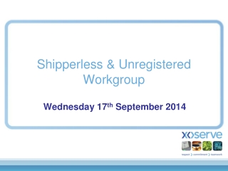 Shipperless &amp; Unregistered  Workgroup