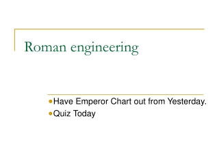 Roman engineering